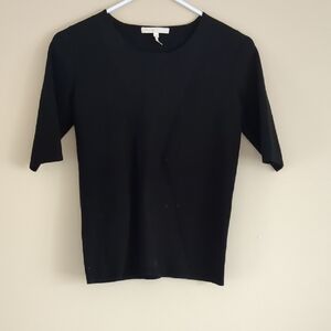Size 2 Maje Black Shirt Top Medium